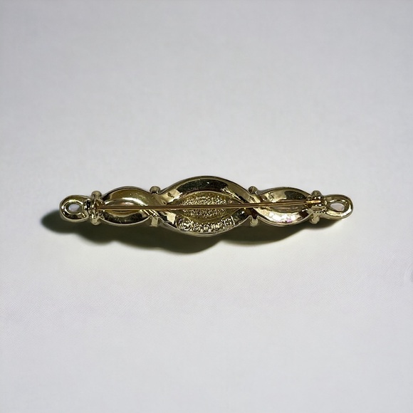 1950's Emmons "Simply Elegant" Twist Bar Brooch - Picture 3 of 3